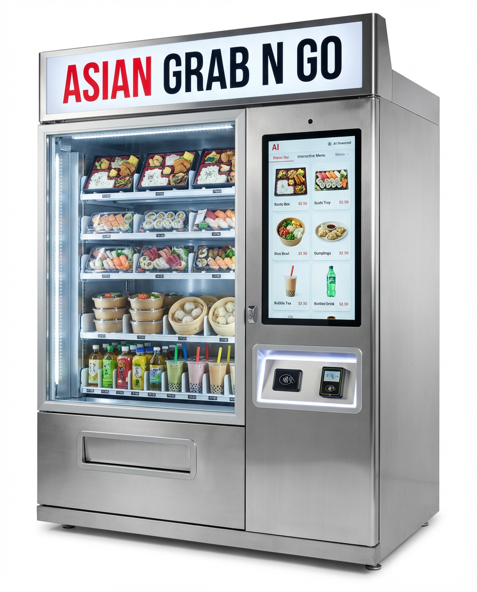 AI-Powered Asian Food Vending Machine